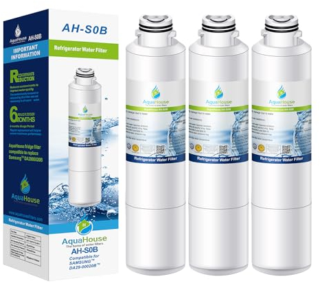 3X AH-S0B Compatible for Samsung DA29-00020B, HAF-CIN/EXP Water Filter, DA97-08006A-B, DA29-00020A Fridge Freezer Filter