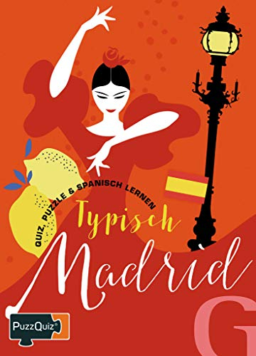 PuzzQuiz - Typisch Madrid: Quiz, Puzzle & Spanisch Lernen / Sprach- und Reisespiel