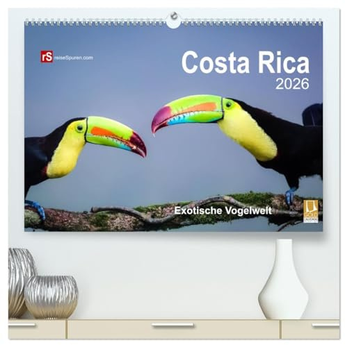 Costa Rica 2026 Exotische Vogelwelt (hochwertiger Premium Wandkalender 2026 DIN A2 quer), Kunstdruck in Hochglanz: Die schillernden Stars der ... freier Wildbahn eingefangen. (CALVENDO Tiere)