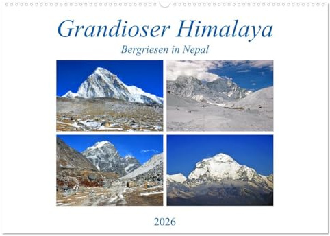 Grandioser Himalaya, Bergriesen in Nepal (Wandkalender 2026 DIN A2 quer), CALVENDO Monatskalender: Eine Auswahl von besonders beeindruckenden Himalayagipfeln (CALVENDO Natur)