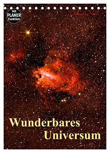 Wunderbares Universum (Tischkalender 2026 DIN A5 hoch), CALVENDO Monatskalender: Fotografien von einer Galaxie, Sonne, Mond, Sternen und Nebeln (CALVENDO Wissenschaft)