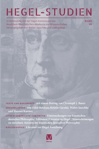 Hegel-Studien Band 43