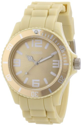 Oozoo Damen-Armbanduhr Analog Silikon C4662 Beige