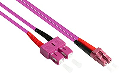 Patchkabel LWL Duplex OM4 (Multimode, 50/125) LC/SC, 0,5m, Good Connections®