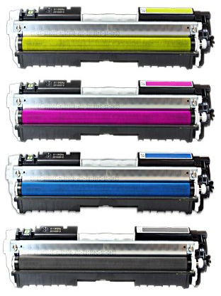 4 kompatible Toner Lasertoner für HP Laserjet CP1025 Color ersetzen CE310A CE311A CE312A CE313A 126A