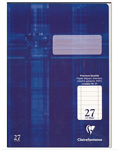 Clairefontaine Schulheft Hefte A4 Premium liniert 2 Ränder 32 Blatt Lin 27