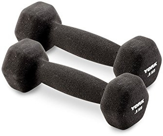 York Neoprene Hex Dumbbells Pairs 0.5kg x 2