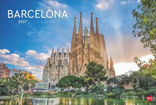 Barcelona Edition Kalender 2027: Jahres-Wandkalender 2027 mit den schönsten Sehenswürdigkeiten Barcelonas, vom Park Güell bis zur Sagrada Família. Großer Wandkalender mit farbenfrohen Aufnahmen