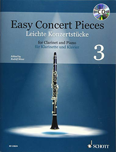 Leichte Konzertstücke: 14 Stücke aus 4 Jahrhunderten. Band 3. Klarinette und Klavier. (Easy Concert Pieces)