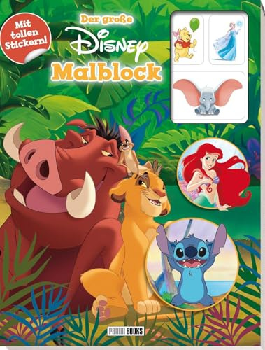Disney: Der große Disney-Malblock: Malblock mit Coverstanzung und tollen Stickern