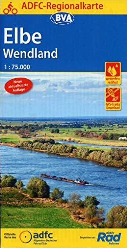 ADFC-Regionalkarte Elbe Wendland 1:75.000, reiß- und wetterfest, GPS-Tracks Download (ADFC-Regionalkarte 1:75000)