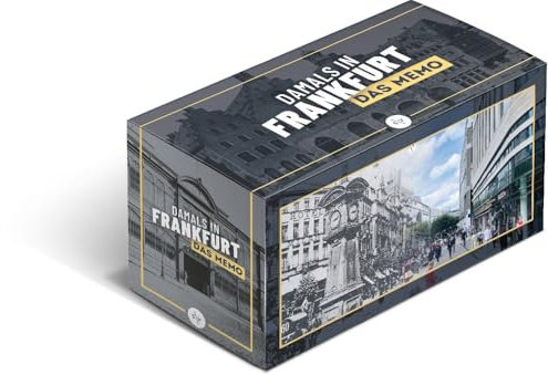 Societäts-Verlag Damals in Frankfurt - Das Memo | Memospiel vom erfolgreichen Instagrammer @damalsinfrankfurt | Gesellschaftsspiel mit Bonusmaterial: Exklusive Videos zur Geschichte Frankfurts