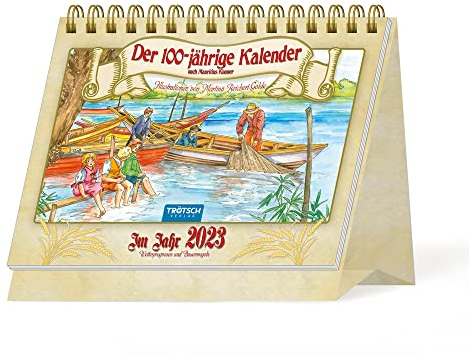 Trötsch Aufstellkalender Der 100-jährige Kalender 2023: Aufstellkalender Tischkalender