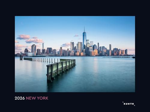 New York - KUNTH Wandkalender 2026: Hochwertiger, bildstarker Kalender mit Spiralbindung im Großformat (KUNTH Wandkalender Black Edition 60 x 45 cm)
