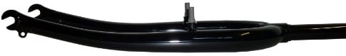 700C Wheel Hybrid Threaded Bike Forks Black 260Mm