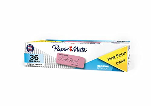 Paper Mate Pink Pearl Radiergummis, Klein, 36 Stück