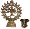 Lord of Dance Nataraja Statue Skulptur, mit kleinen Ganesha als Geschenk