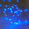 Lights4fun 3x 20er LED Draht Micro Lichterkette blau Batteriebetrieb