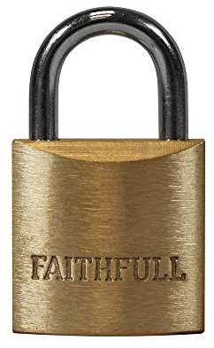 Faithfull FAIPLB20 Brass Padlocks 20mm 3 Keys