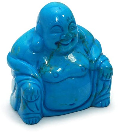 Türkis Howlith sitzender Buddha Statue