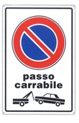 SEGNALE PASSO CARRABILE 45X30