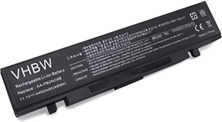 vhbw Akku kompatibel mit Samsung R45-1730 Cutama, R45-K004, R45-K005, R45-C1500 Cerona, R45-K0 Notebook (4400 mAh, 11,1 V, Li-Ion)