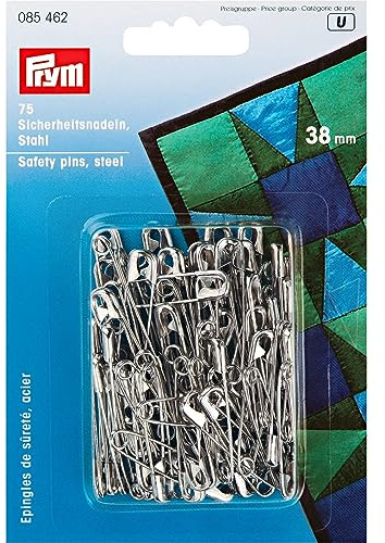 Prym 38 mm Safety Pins with Coil, Silver
