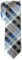 Retreez Herren Schmale Gewebte Krawatte Elegante Tartan Plaid Karo 5 cm - dunkelgrau und blau