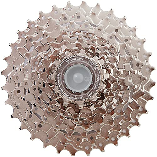 Shimano Unisex-Adult Cassette 9v 11-32 CS-HG400 10p Fahrradkassetten und Kiefernkerne, Mehrfarbig, One Size