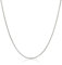PRINS JEWELS Massive Panzerkette 18 Karat 750 Weißgold 1.2 mm breit Länge wählbar (60)