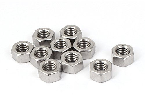 sourcing map Écrous Hexagonaux Hexagone Écrou Filetage 3/8-16 UNC en Acier Inoxydable 304 10Pcs