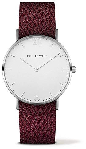 PAUL HEWITT Unisex Adult Analogue Quartz Watch with Nylon Strap PH-SA-S-St-W-19S, Bracelet