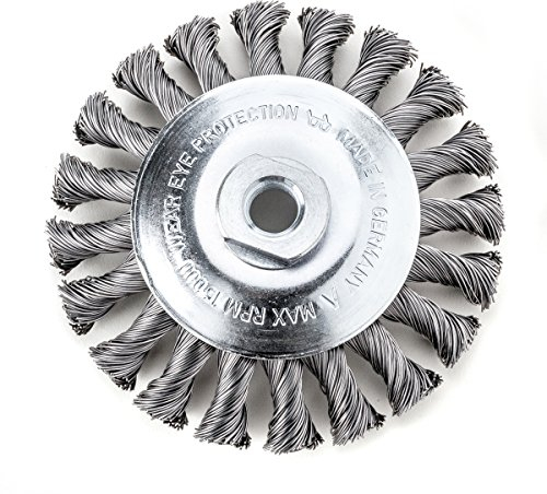Lessmann Zopf-Kegelbürste 100 x 12 mm 18 Z STH glatt 0,35 mm Gew. M 14, 471157
