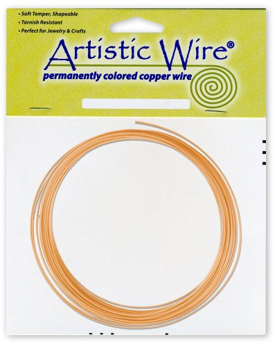 Artistic Wire 14 Gauge / 1.6 mm Basteldraht aus blankem Kupfer, 10 ft / 3.1 m