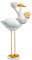 Storch mit Babygirl 10 cm 2D