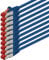 5m - azul - 10 piezas - CAT.6 Ethernet LAN cable de red SET 1000 Mbit/s Patchkabel CAT.6 S-FTP PIMF compatible con CAT5 CAT6a CAT7 CAT8