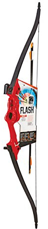 Bear Archery Flash Bow Set for Youth, Ambidextrous, Red