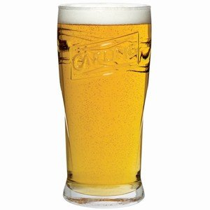 Carling Half Pint Glasses 10oz / 285ml (Box of 4) Original, Official and Genuine - Height 140mm