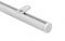 dekoline runde 20 mm Gardinenstange, Vorhangstange, Innenlauf, Deckenbefestigung, Aluminium, weiß, 1-Lauf- 3,00 m (2 x 1,50 m + Verbinder)