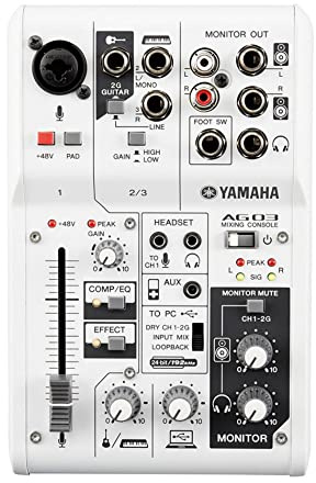 Yamaha AG03 Mixer a 3 canali / 1 microfono