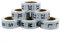 Hybsk Aufkleber für Kleidergrößen, weiß, rund, für Einzelhandel, Größe S, M, L, XL, 2 x 3 x insgesamt 6 Rollen