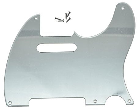KAISH Battipenna a 5 fori American Vintage TL per chitarra Tele Piastra antigraffio per Tele/Telecaster, specchio argento a 1 strato