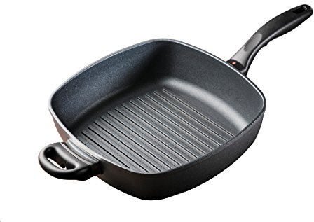 Swiss Diamond Grill-Pfanne hoch - 28cm - Diamantbeschichtet - Made in Switzerland