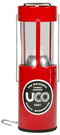 UCO Alu Kerzenlaterne, rot, 054807