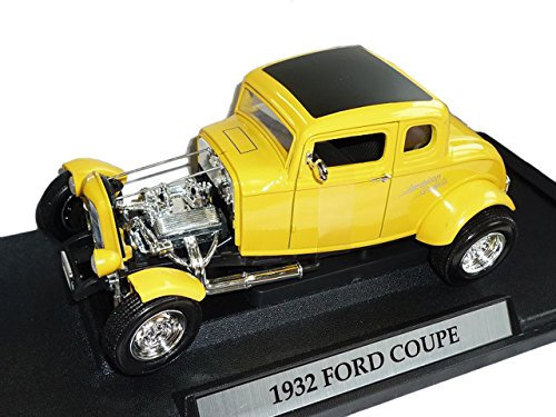 Ford Coupe 1932 Gelb Hot Rod Oldtimer 1/18 Motormax Modellauto Modell Auto