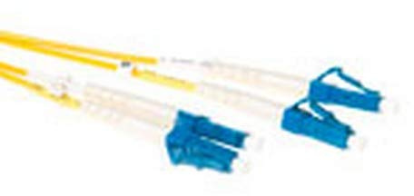ACT 50 Meter LSZH Singlemode 9/125 OS2 Fiber Patch Cable Duplex with LC connectors