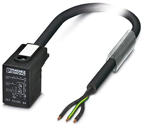 PHOENIX CONTACT SAC-3P-3.0-PUR/B-1L-Z Sensor/Aktor Kabel, 3 Polig, 3m Kabellänge, 109.100g, Schwarz/Grau