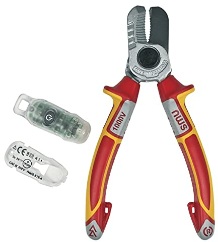 Nws 043-49-VDE-160-SB N043-49-VDE-160-SB Number 49 VDE Cable Cutter in Self-Packaging, 1000 V, Silver/Red, 160 mm