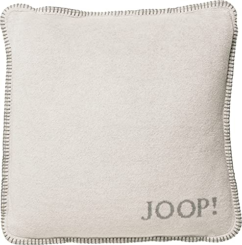 Joop! Kissen Uni Doubleface Graphit-Rauch Baumwolle/Polyacryl, Maße: 50cm x 50cm, 651136