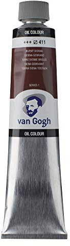 Van Gogh couleurs à l'huile, Tube 200ml, Terre de Sienne brûlée 411